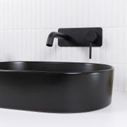Mira Matte Black Wall Mixer and Spout gallery detail image