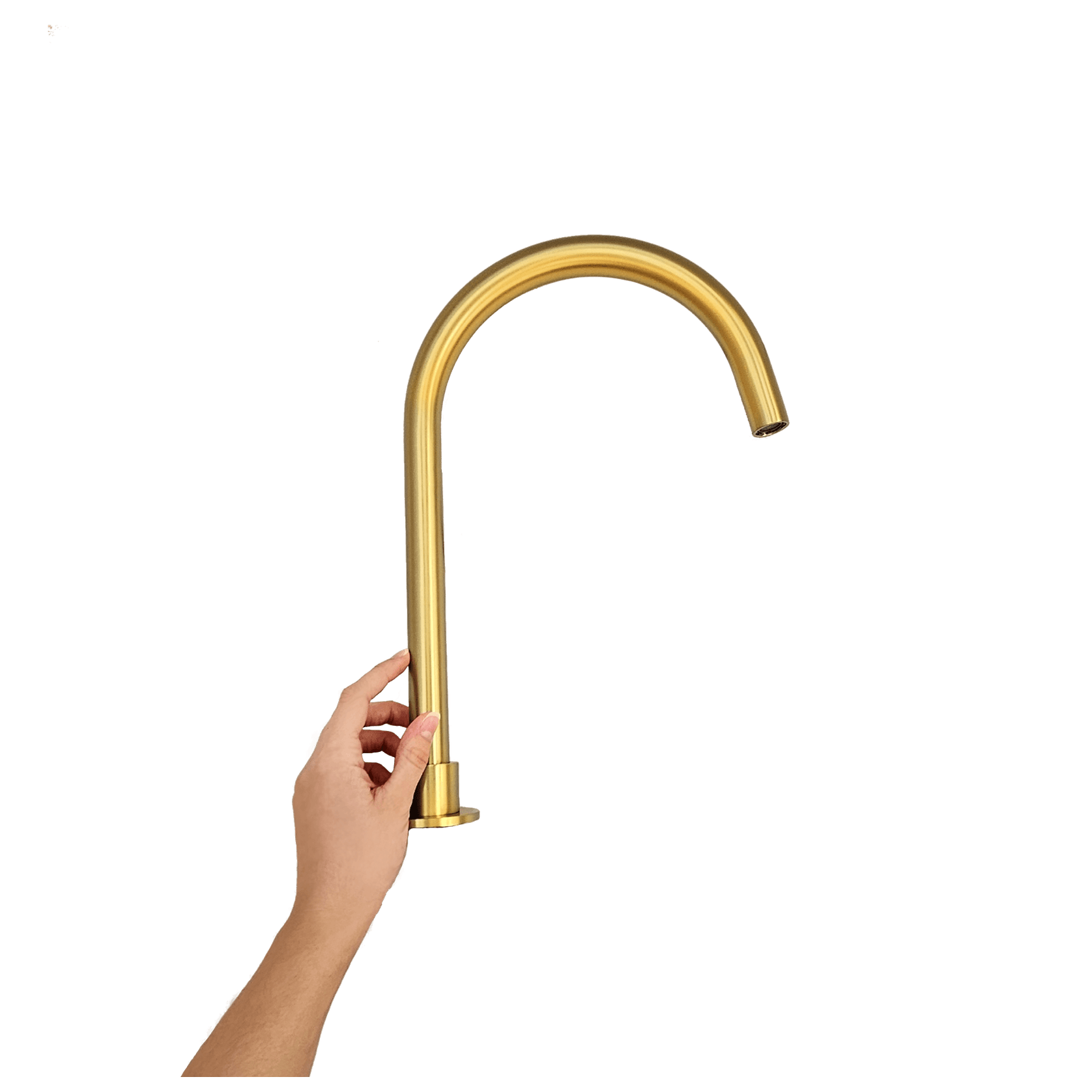 Moon Swivel Basin Mixer Brushed Brass gallery detail image
