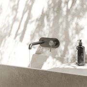 Zen SS316L Wall Basin/Bath Mixer 230mm Spout | Graphite gallery detail image