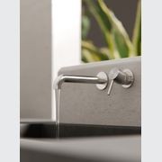 Zen SS316L Wall Basin/Bath Mixer Separate Back Plate 185mm Spout | Brushed Nickel gallery detail image