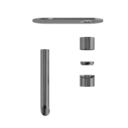 Zen SS316L Wall Basin/Bath Mixer 230mm Spout Trim Kits | Graphite gallery detail image