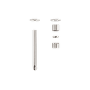 Zen SS316L Wall Basin/Bath Mixer Separate Back Plate 185mm Spout Trim Kits | Brushed Nickel gallery detail image