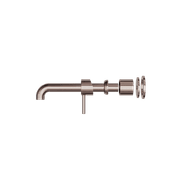 Zen SS316L Wall Basin/Bath Mixer Separate Back Plate 185mm Spout Trim Kits | Brushed Bronze gallery detail image