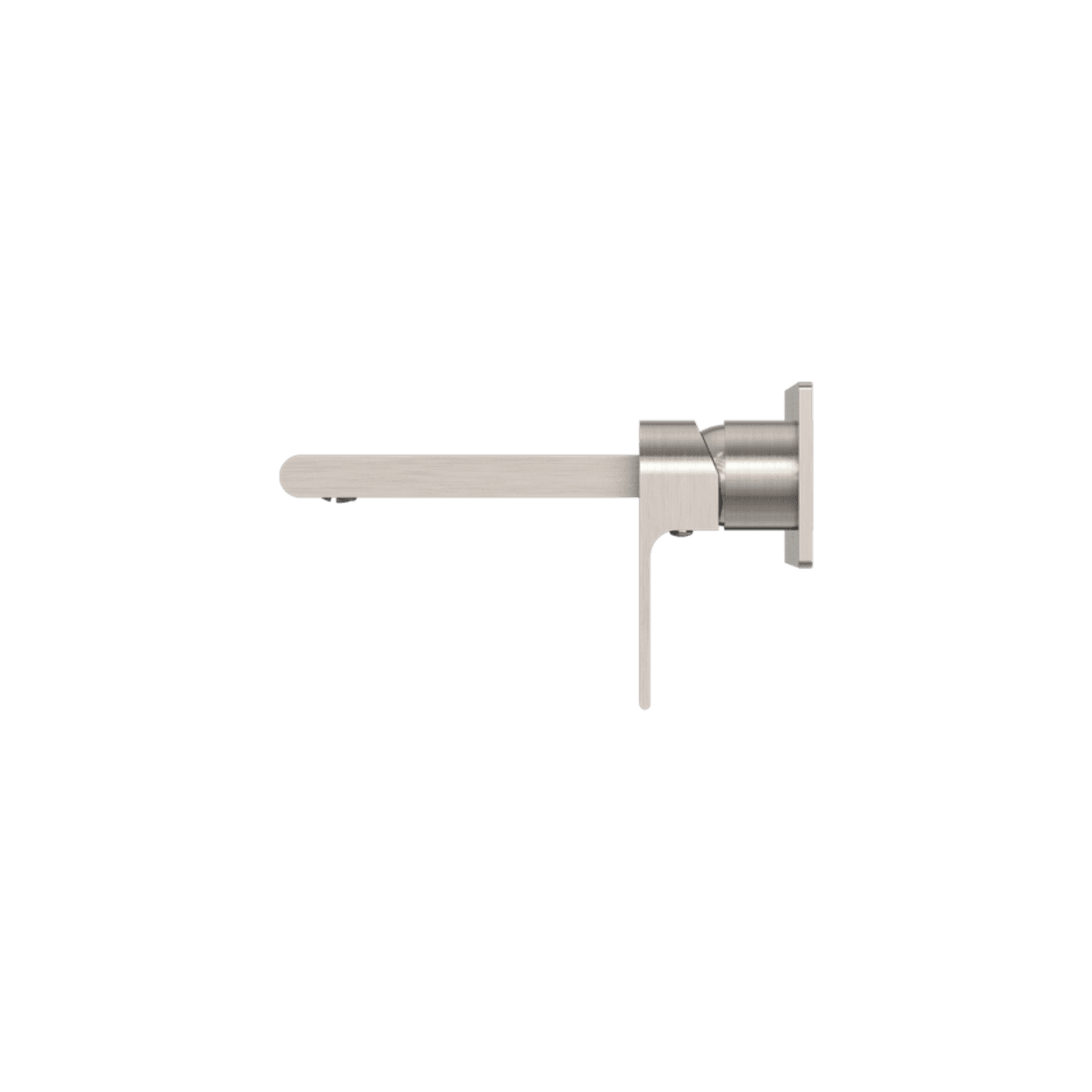 Bianca Wall Basin/Bath Mixer 187mm | Brushed Nickel gallery detail image