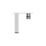 Bianca Wall Basin/Bath Mixer 187mm | Chrome gallery detail image