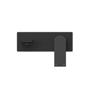 Bianca Wall Basin/Bath Mixer 187mm | Matte Black gallery detail image