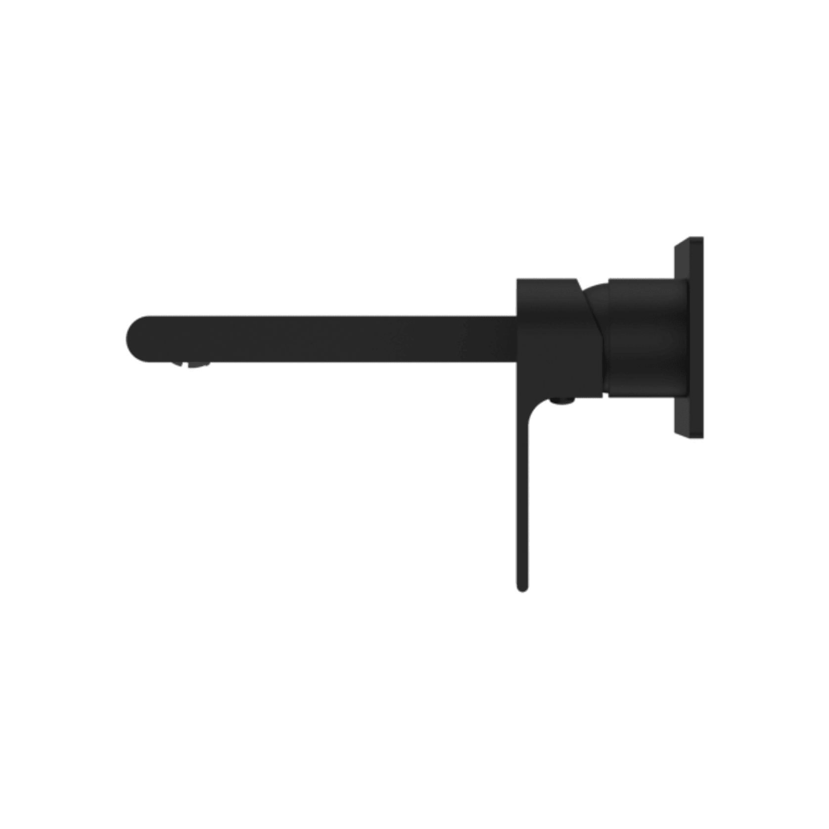 Bianca Wall Basin/Bath Mixer 187mm | Matte Black gallery detail image
