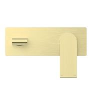 Bianca Wall Basin/Bath Mixer 187mm | Brushed Gold gallery detail image
