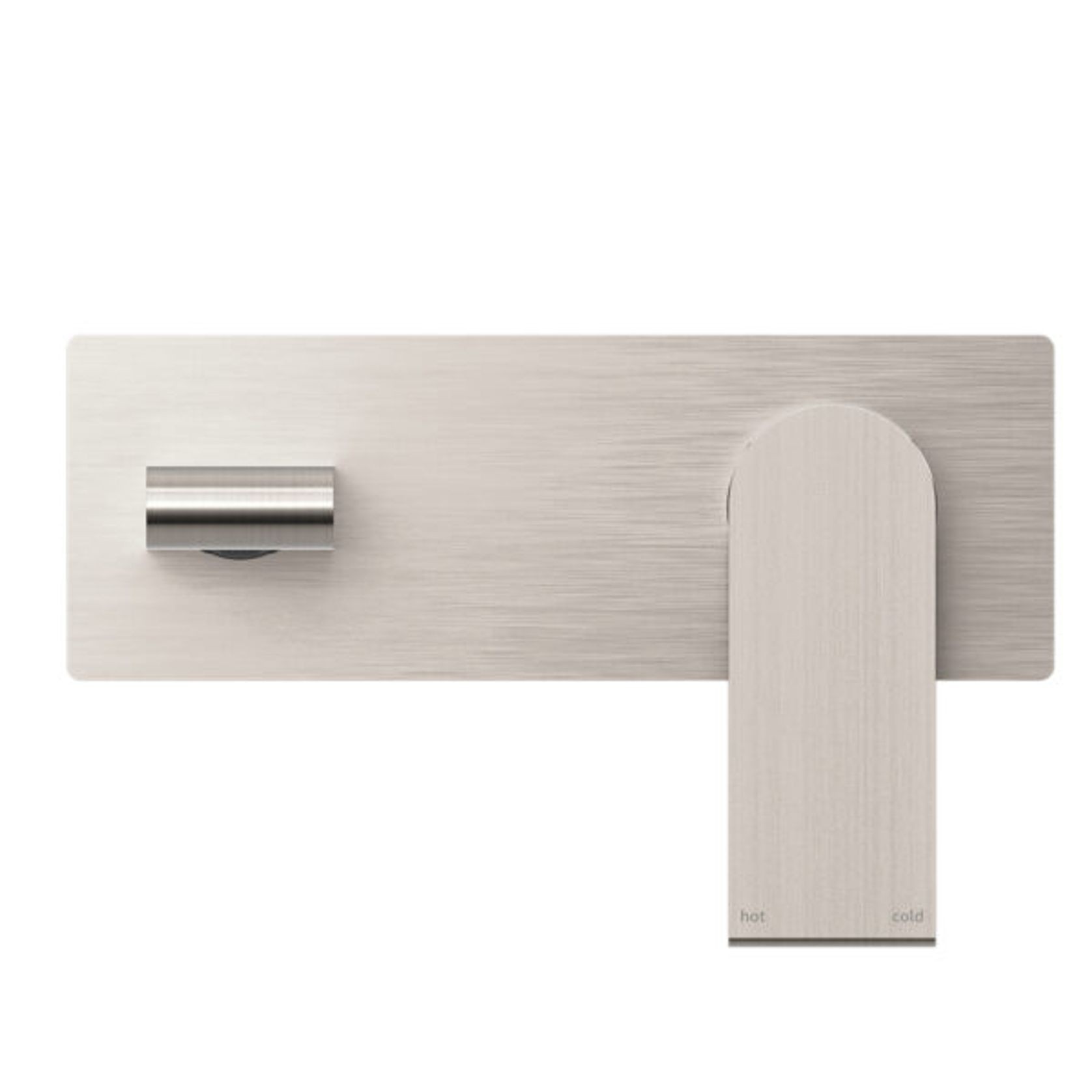 Bianca Wall Basin/Bath Mixer 187mm | Brushed Nickel gallery detail image