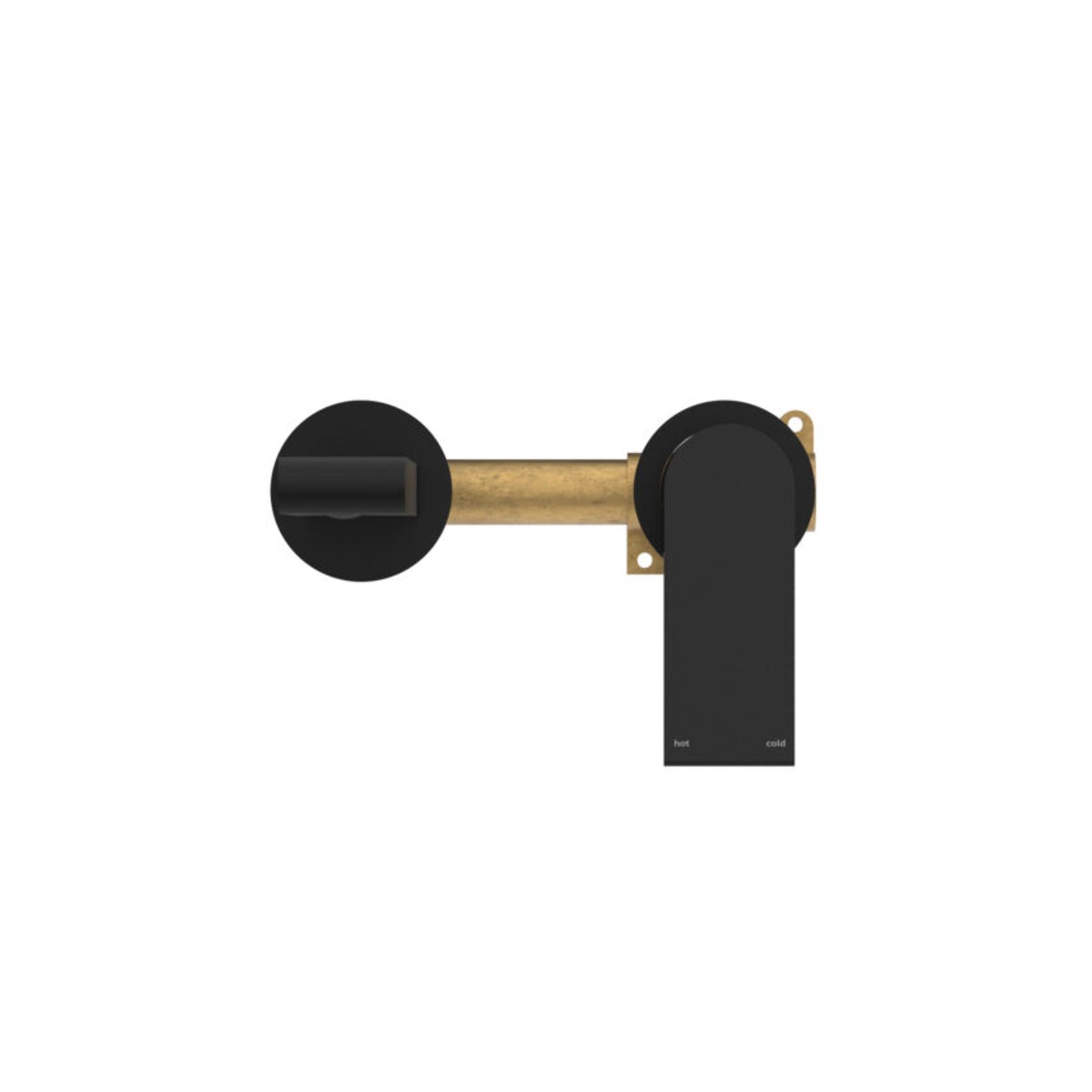 Bianca Mixer Separate Back Plate 187mm | Matte Black gallery detail image