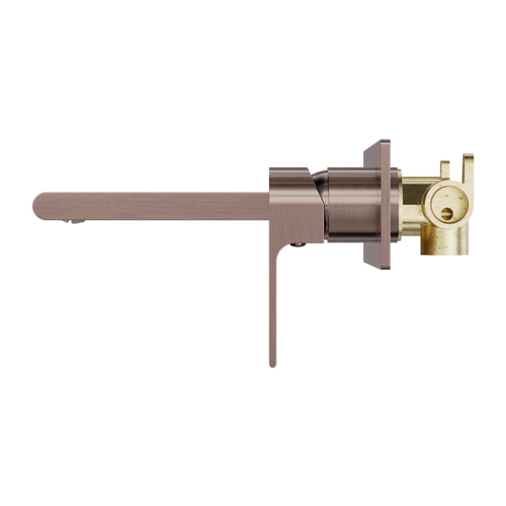 Bianca Wall Basin/Bath Mixer 187mm | Brushed Bronze gallery detail image