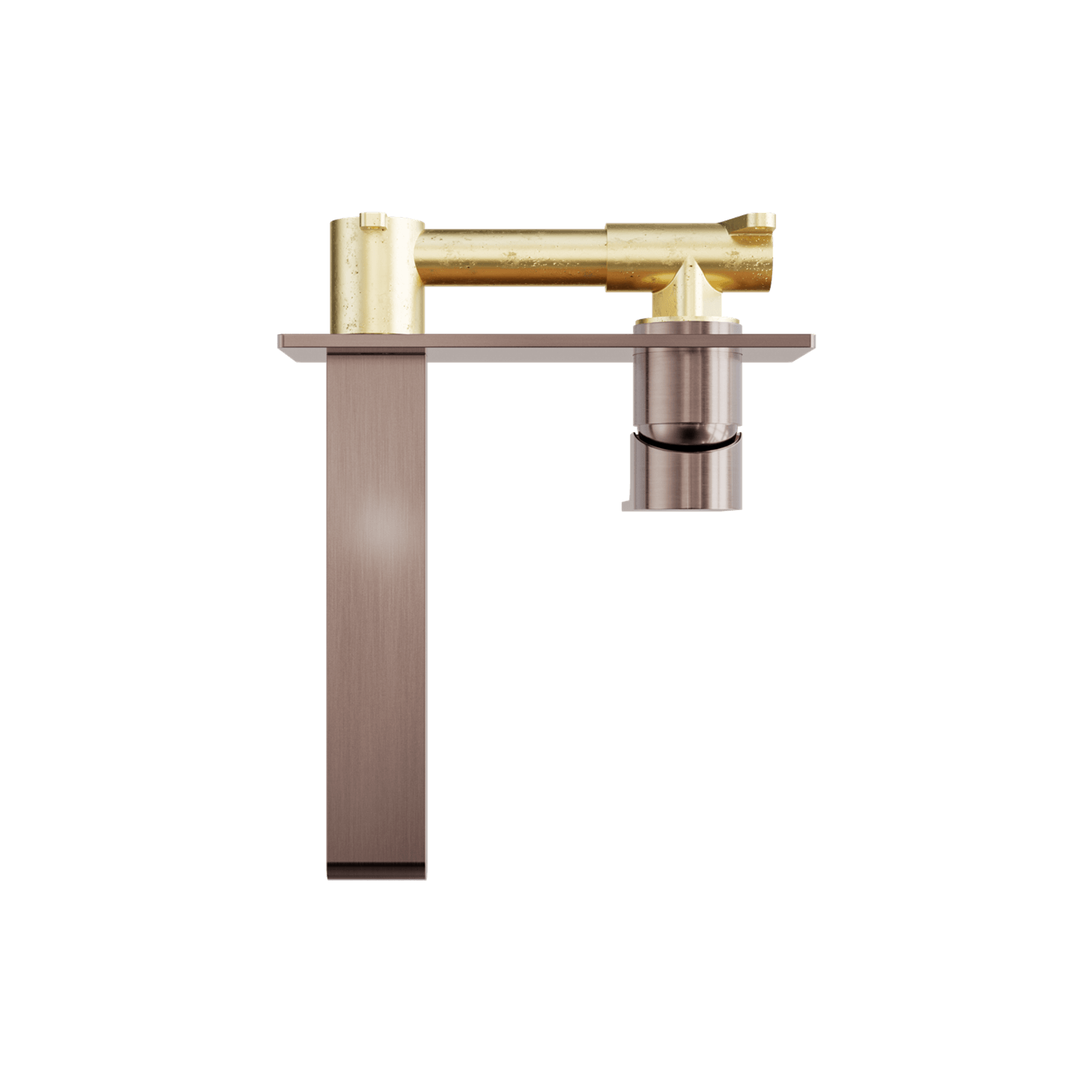 Bianca Wall Basin/Bath Mixer 187mm | Brushed Bronze gallery detail image