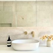 Bianca Basin/Bath Mixer Back Plate 230mm | Brushed Gold gallery detail image