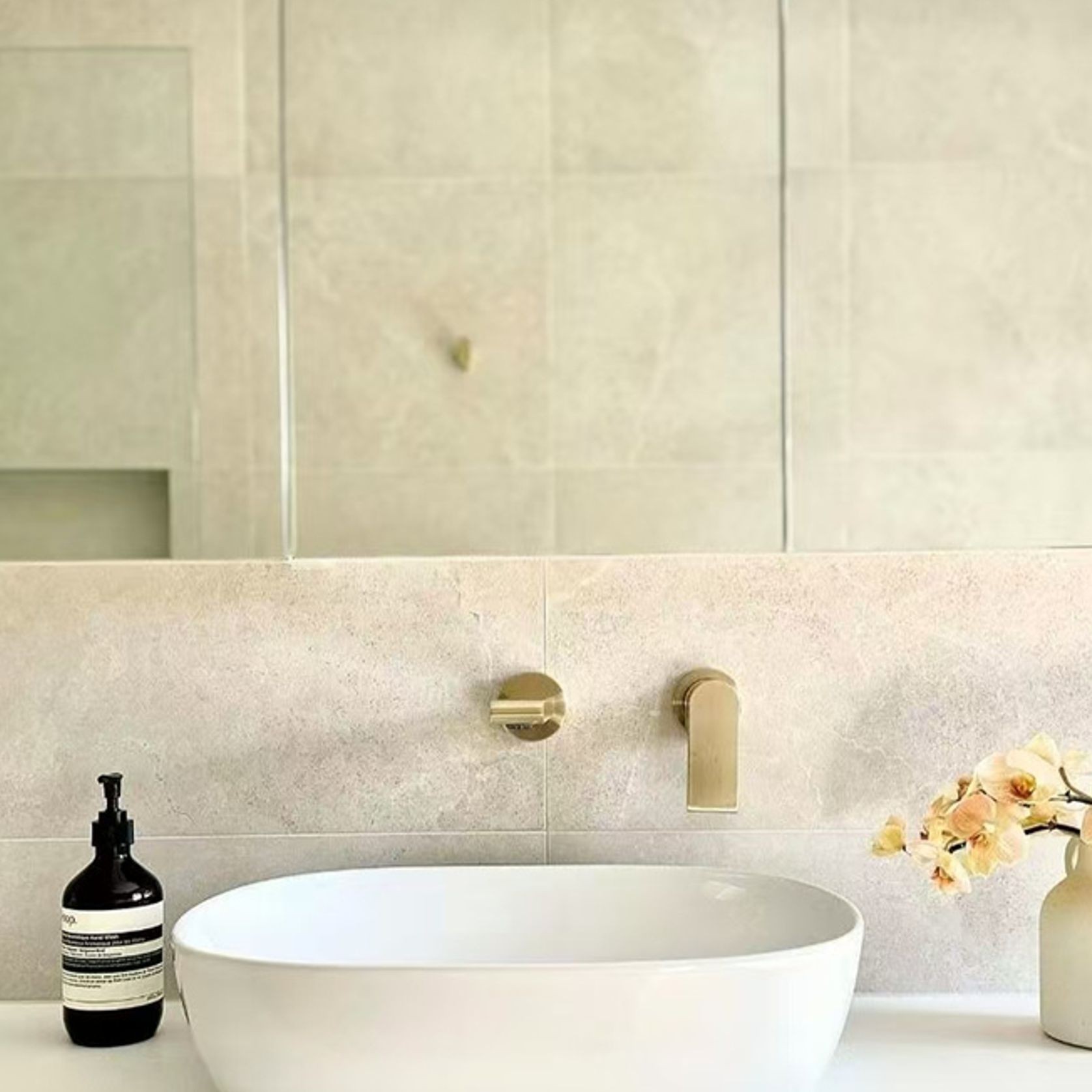 Bianca Mixer Separate Back Plate 187mm | Brushed Gold gallery detail image