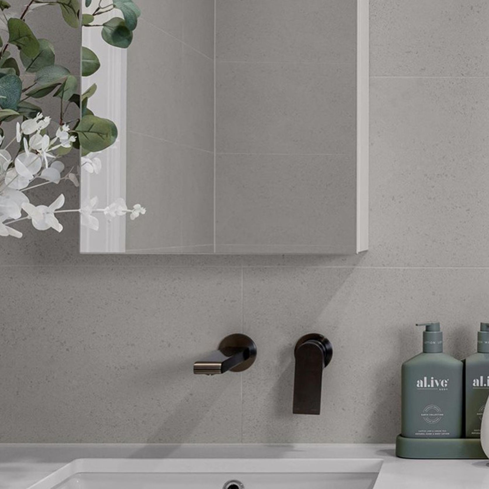 Bianca Basin/Bath Mixer Back Plate 230mm | Gun Metal gallery detail image