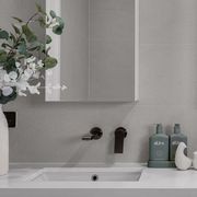 Bianca Basin/Bath Mixer Back Plate 230mm | Gun Metal gallery detail image