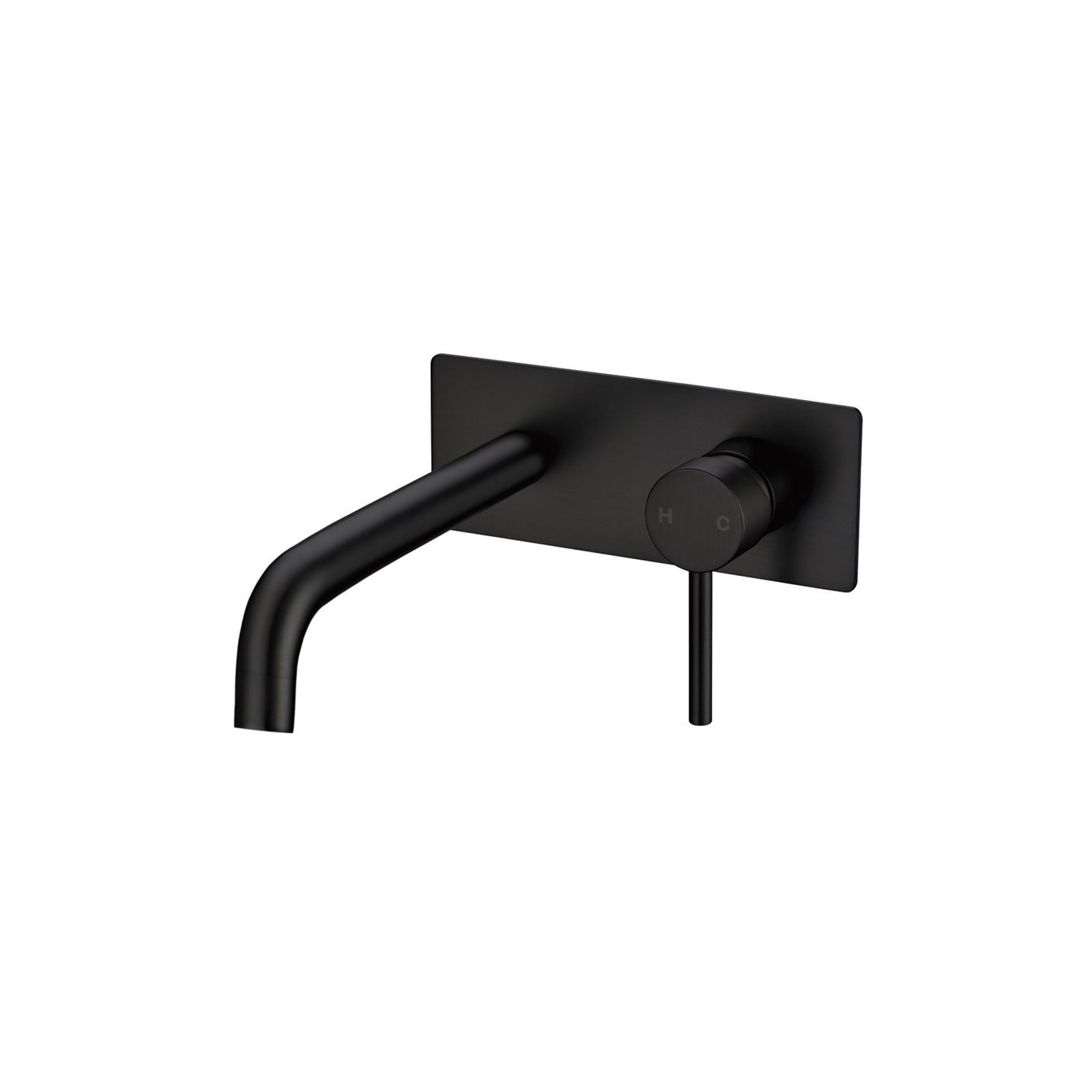 Lucid Pin Spout Mixer Matte Black gallery detail image