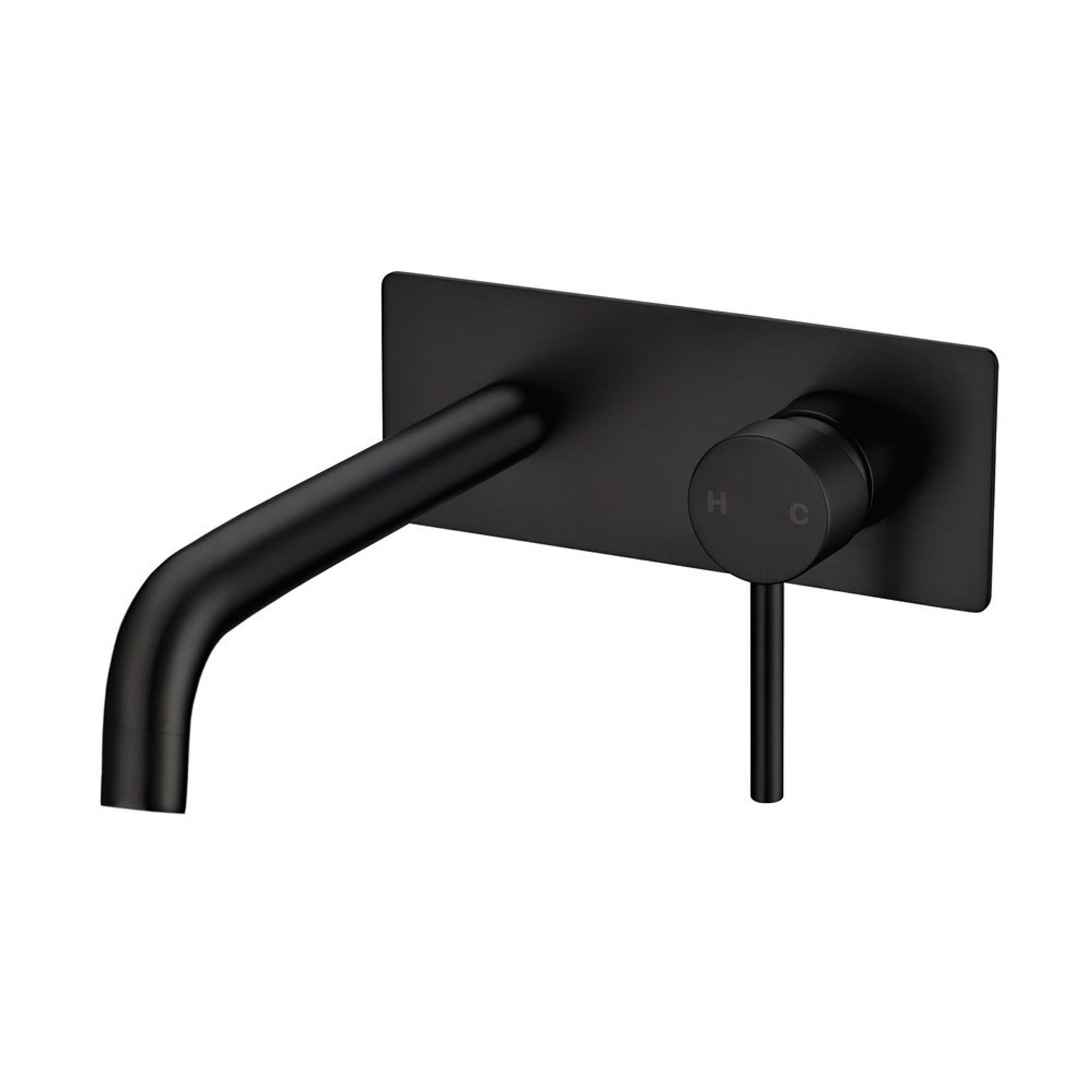 Lucid Pin Spout Mixer Matte Black gallery detail image