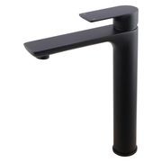 Vog Tall Basin Mixer Matte Black gallery detail image