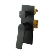 Rushy Wall Mixer With Diverter Matte Black gallery detail image