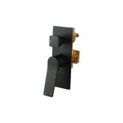 Rushy Wall Mixer With Diverter Matte Black gallery detail image