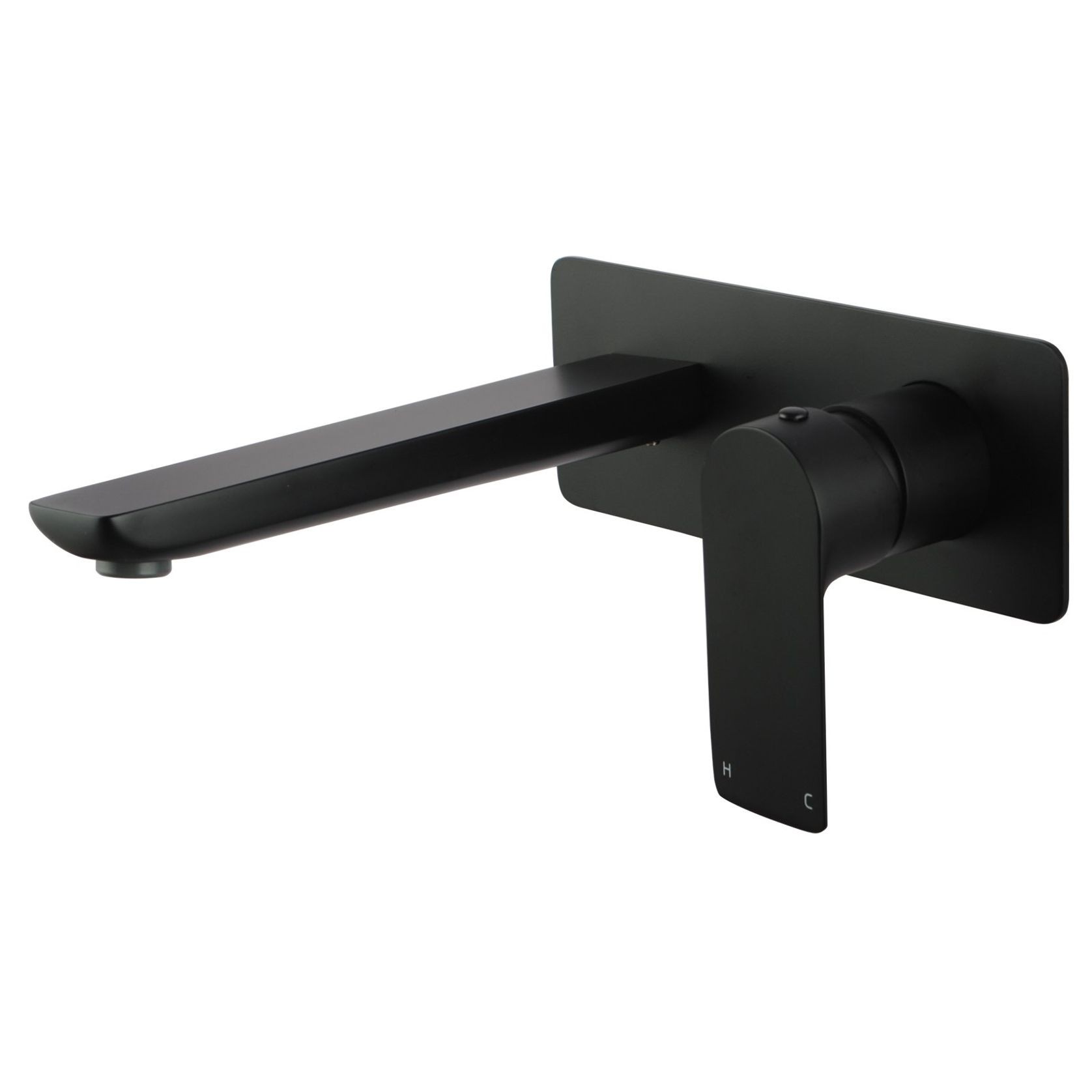 Vog Wall Mixer with Spout Matte Black gallery detail image