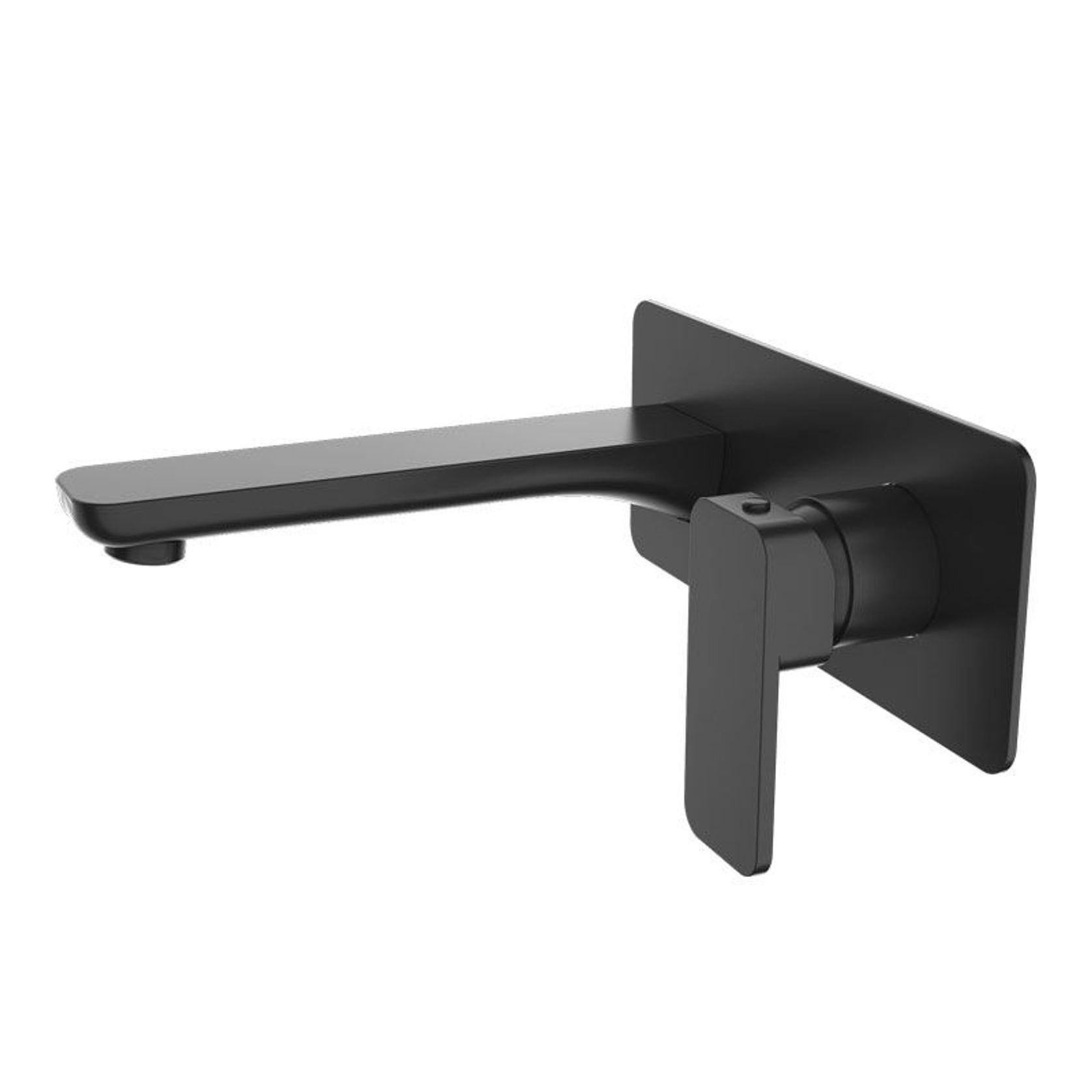 Ivano Wall Mixer with Spout Matte Black gallery detail image