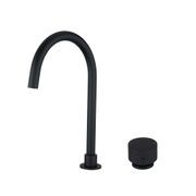 Moon Swivel Basin Mixer Matte Black gallery detail image