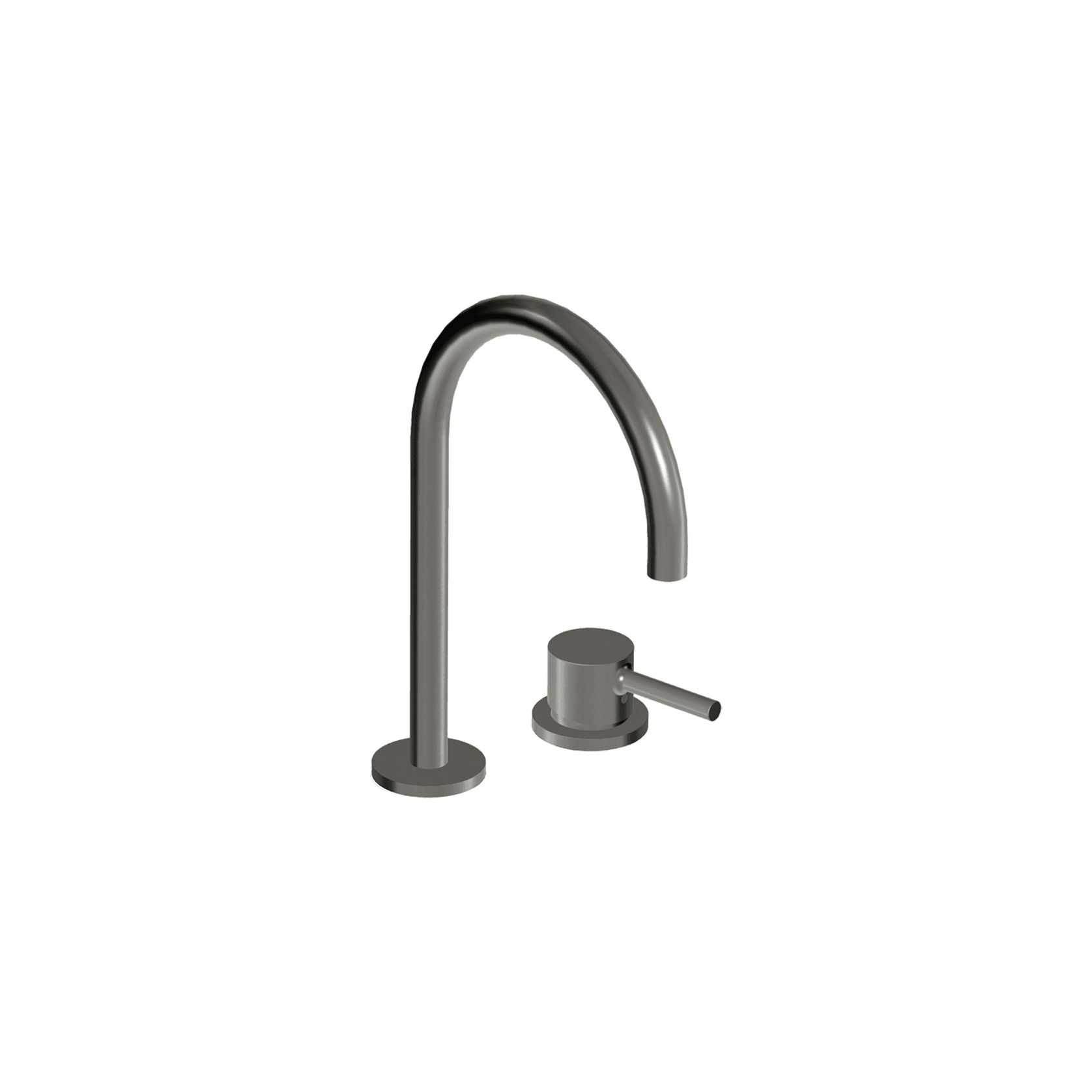 Pan S 2 Tap Hole Extended Height Goose Neck Basin Mixer gallery detail image