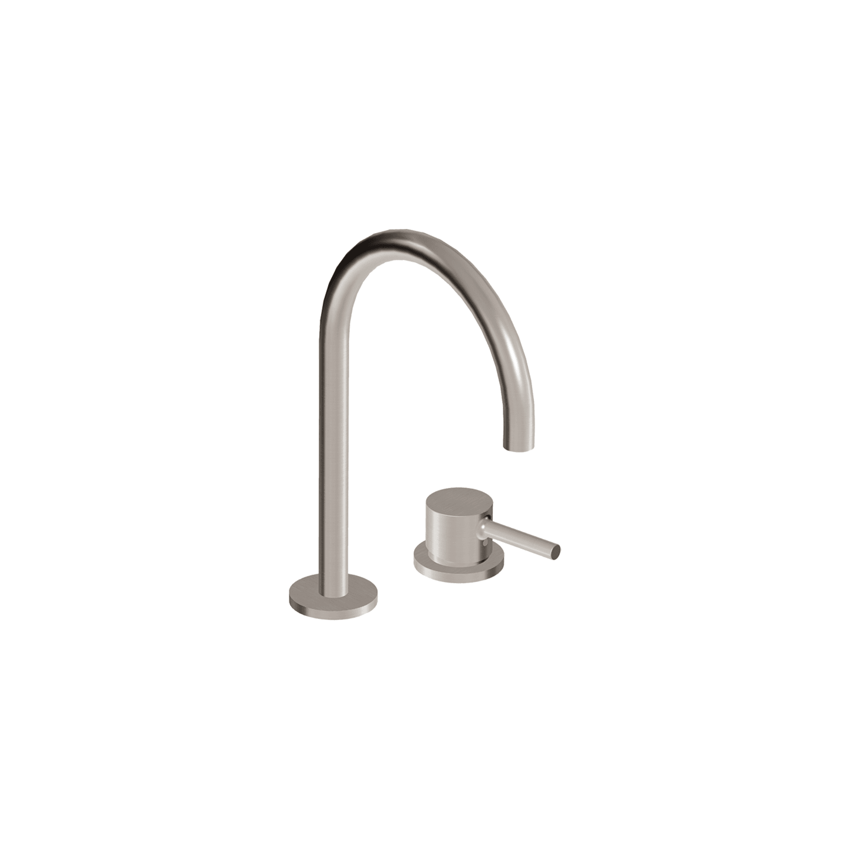 Pan S 2 Tap Hole Extended Height Goose Neck Basin Mixer gallery detail image