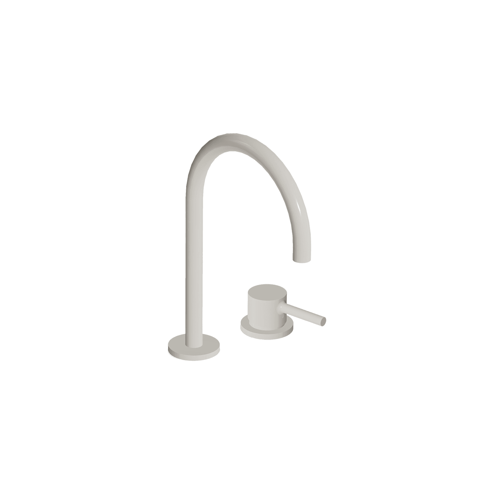 Pan S 2 Tap Hole Extended Height Goose Neck Basin Mixer gallery detail image