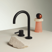 Pan S 2 Tap Hole Extended Height Goose Neck Basin Mixer gallery detail image