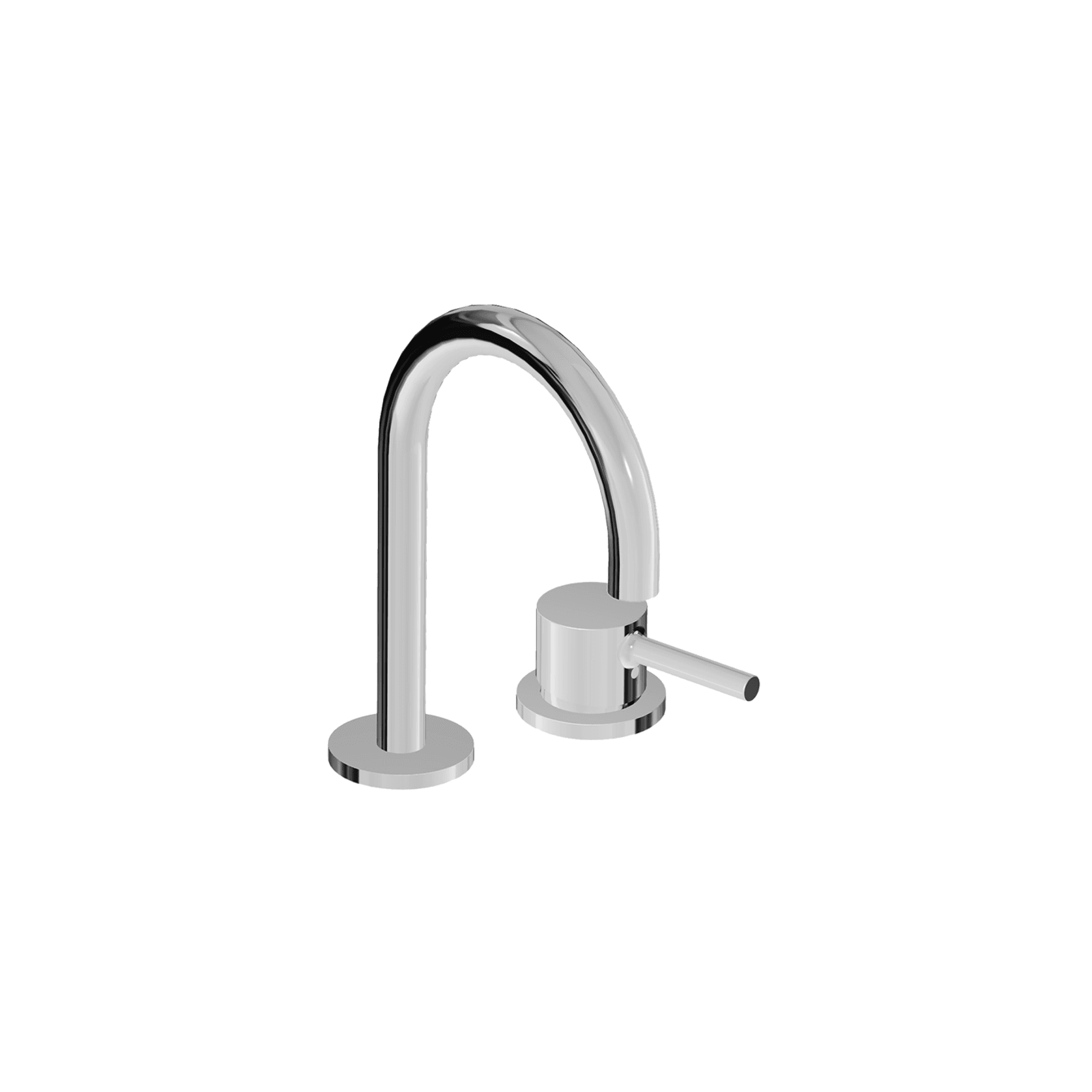 Pan S 2th Goose Neck Basin Mixer gallery detail image
