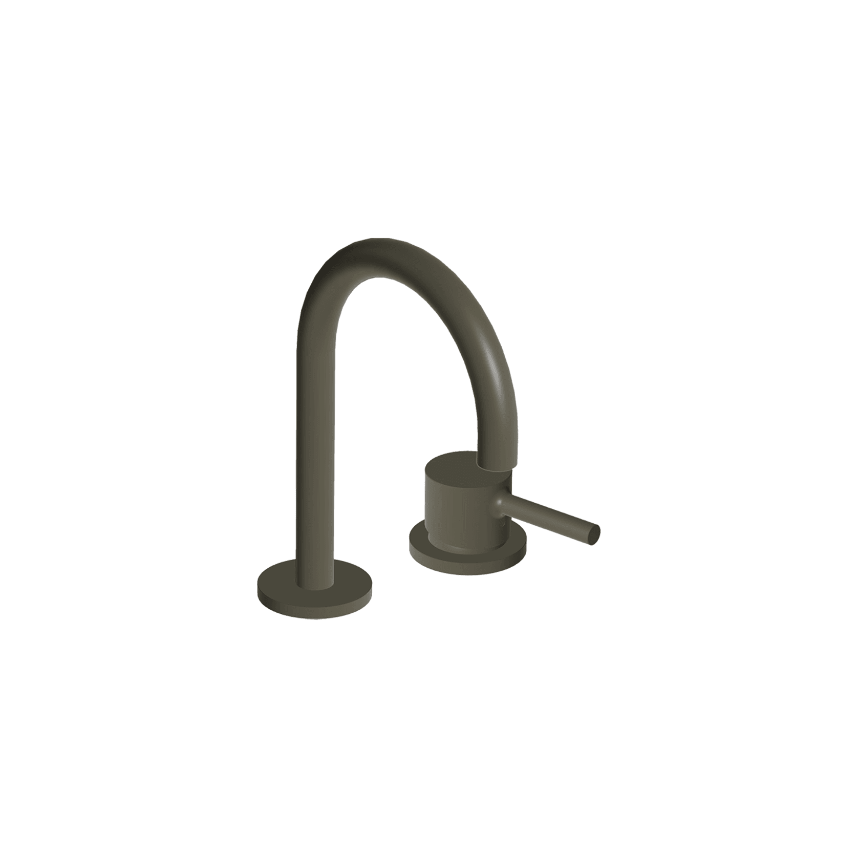 Pan S 2th Goose Neck Basin Mixer gallery detail image