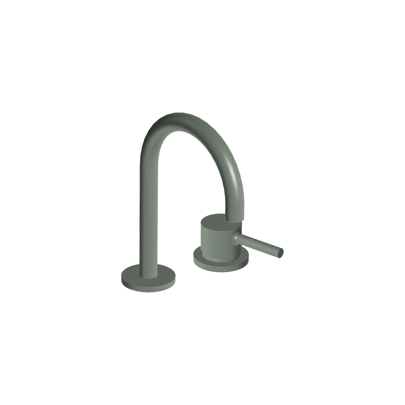 Pan S 2th Goose Neck Basin Mixer gallery detail image