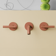 Pan S 3 Tap Hole Wall Mounted Basin Mixer 220mm gallery detail image