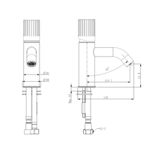 PETTINE BASIN MIXER gallery detail image