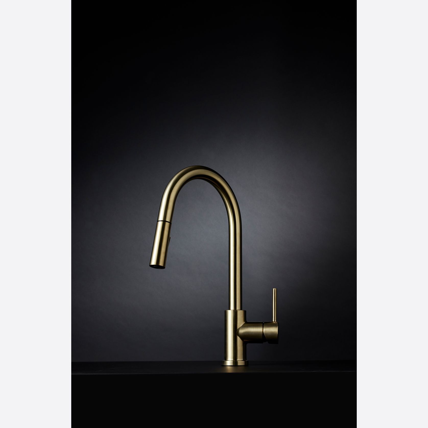 Uno Goose Neck Kitchen Mixer With Pull Out Spray gallery detail image