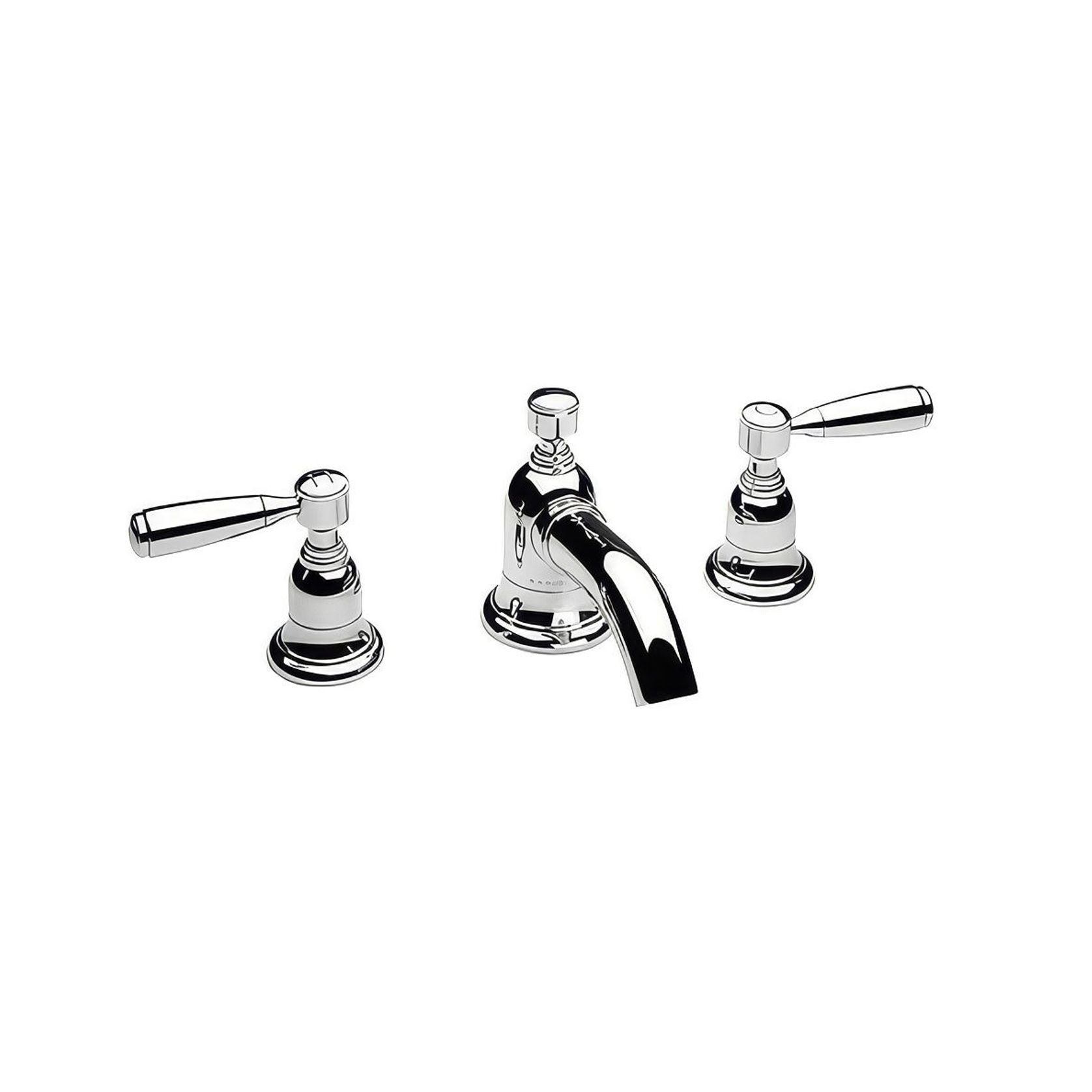 Fairfield - Metal lever basin tap with low spout gallery detail image
