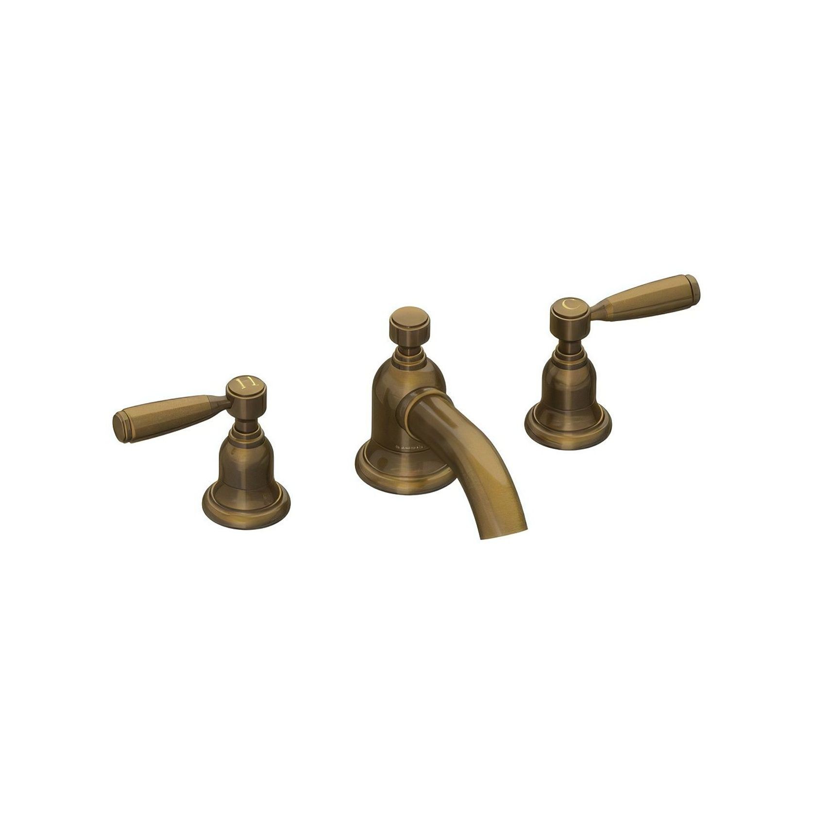 Fairfield - Metal lever basin tap with low spout gallery detail image