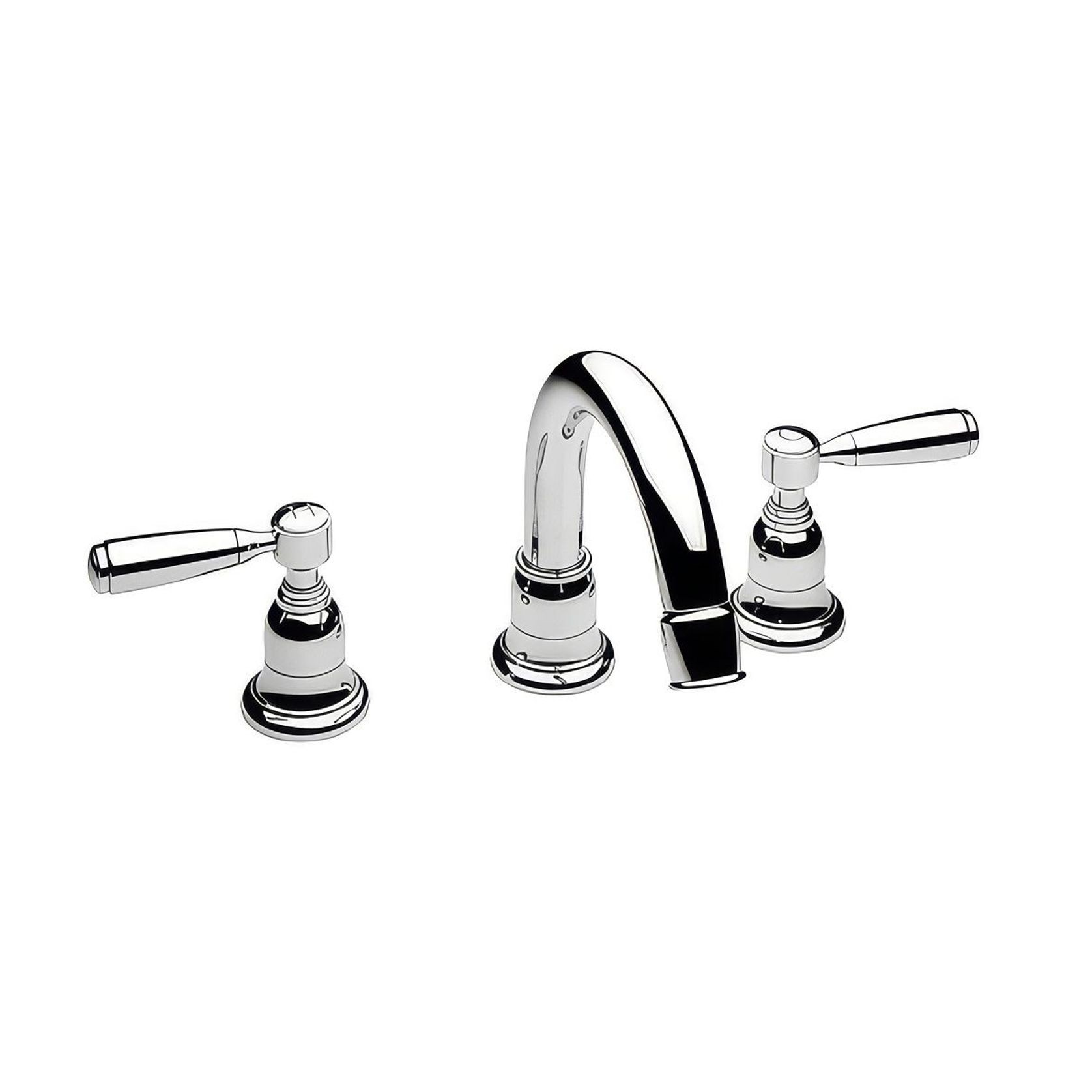 Fairfield - Metal lever basin tap with high spout gallery detail image