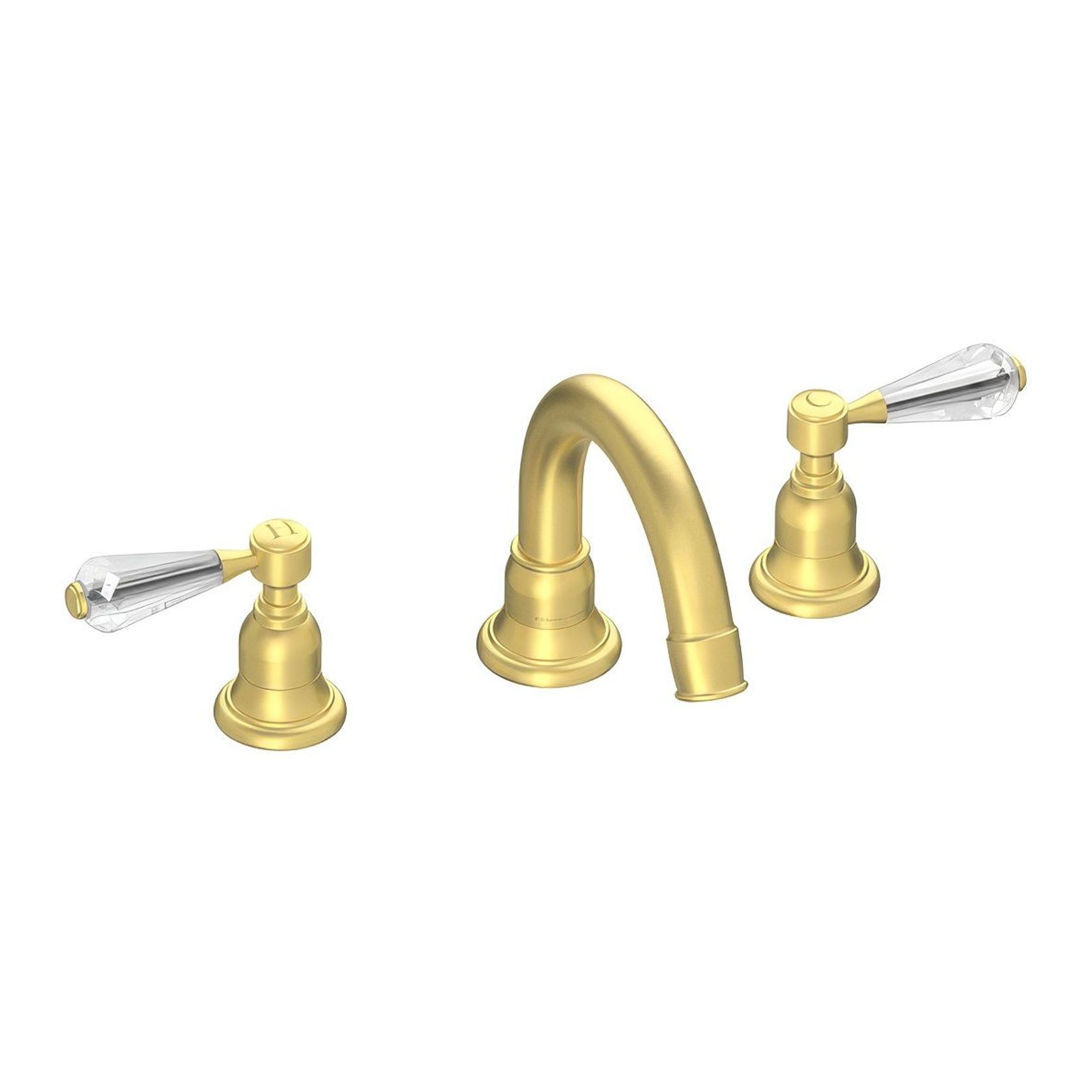 Fairfield - Crystal lever basin tap with high spout gallery detail image