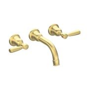 Fairfield - Wall mounted basin tap with metal levers gallery detail image
