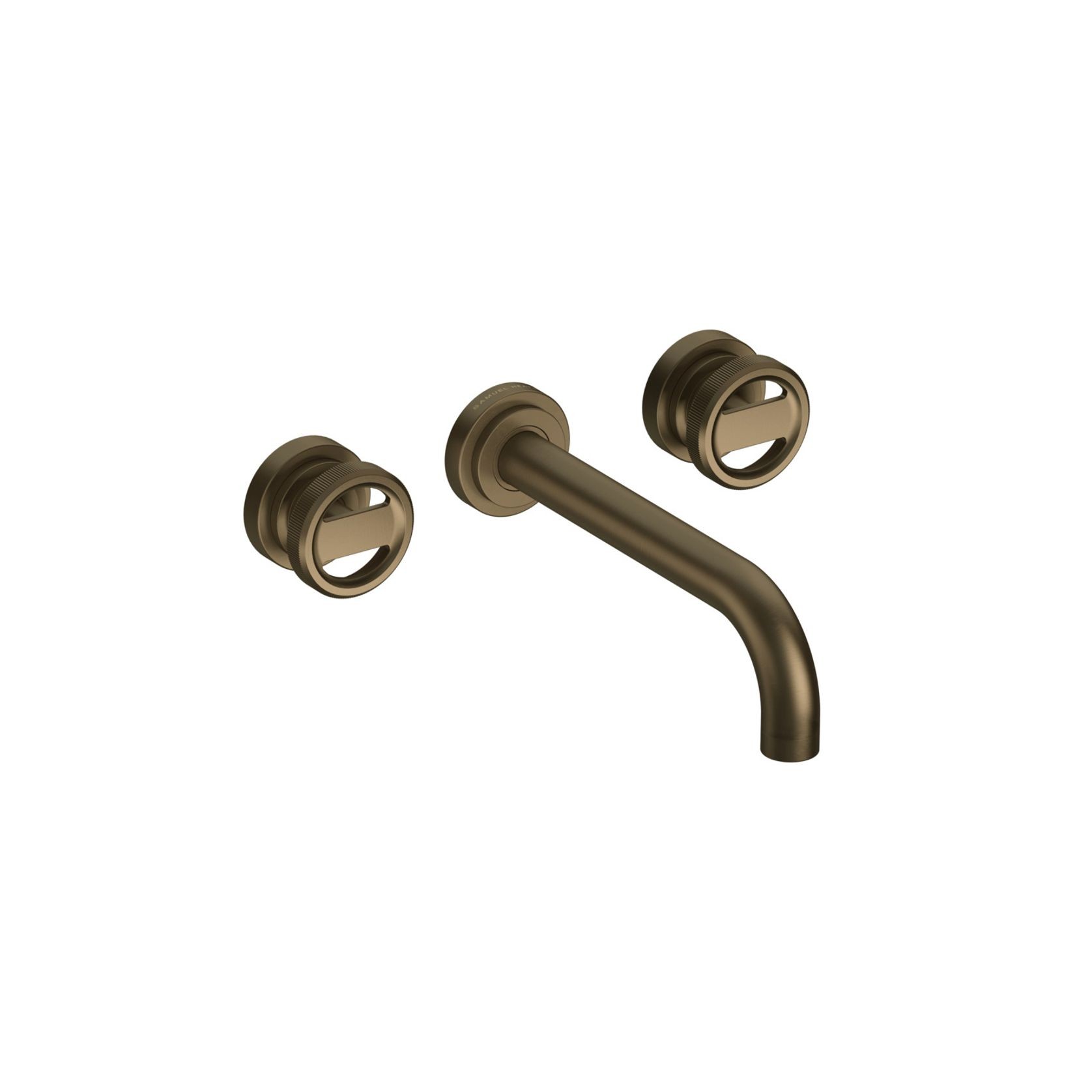 Lathe - Wall mounted basin tap with wheel handles gallery detail image