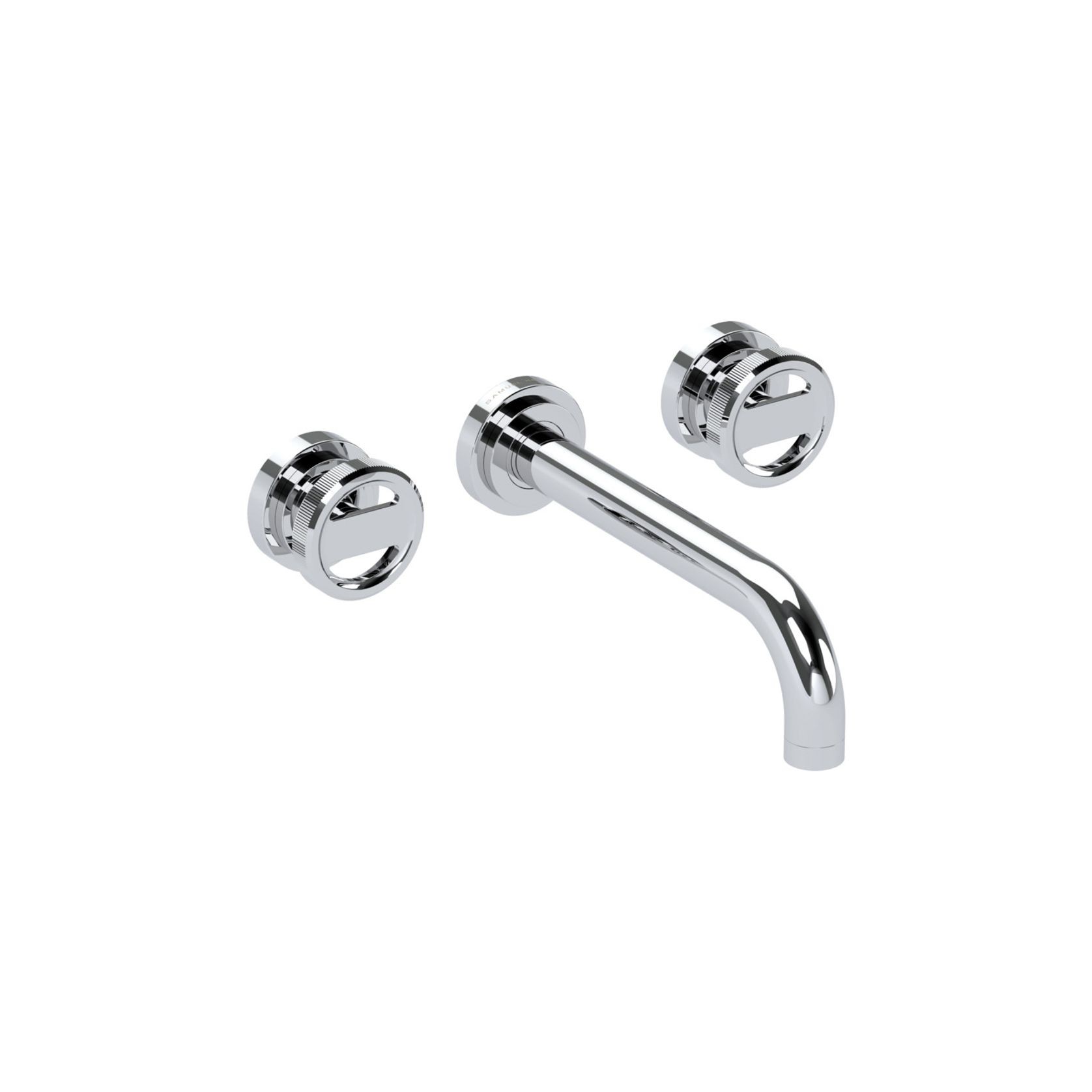 Lathe - Wall mounted basin tap with wheel handles gallery detail image