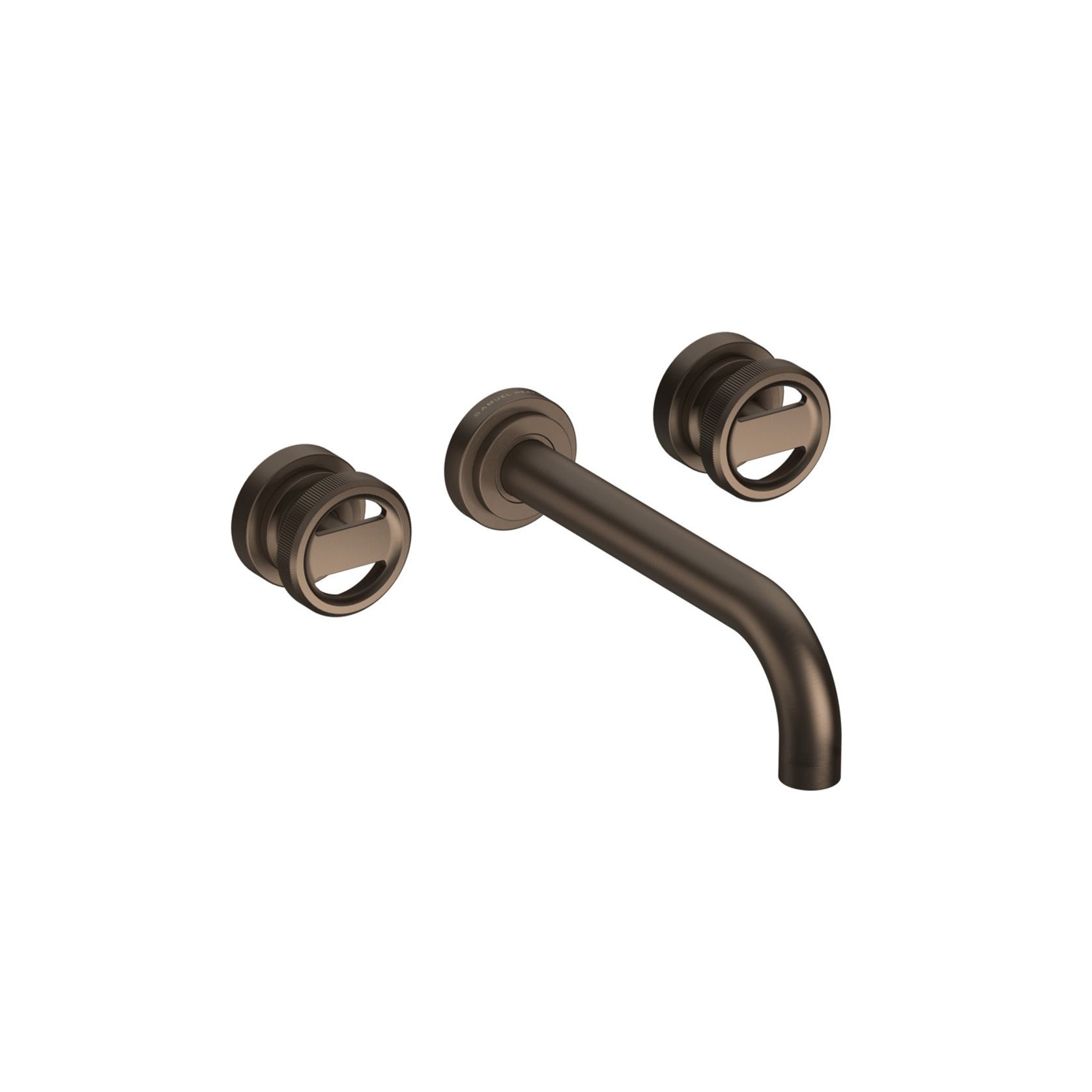 Lathe - Wall mounted basin tap with wheel handles gallery detail image