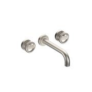 Lathe - Wall mounted basin tap with wheel handles gallery detail image