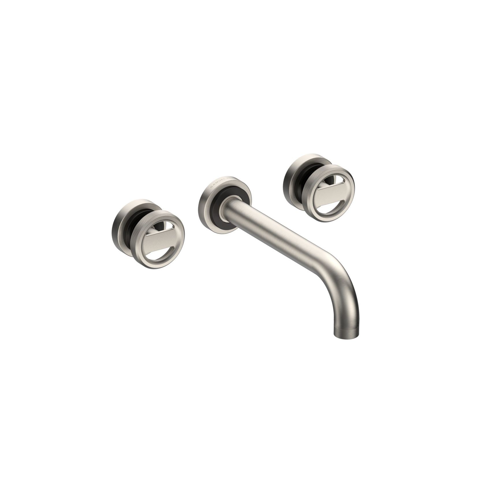 Lathe - Wall mounted basin tap with wheel handles gallery detail image