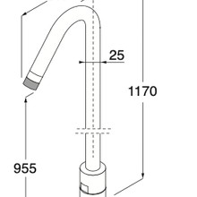 Minimal Floor-mounted Spout For Washbasin gallery detail image