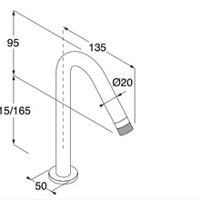 Minimal Top-mounted Spout For Washbasin gallery detail image